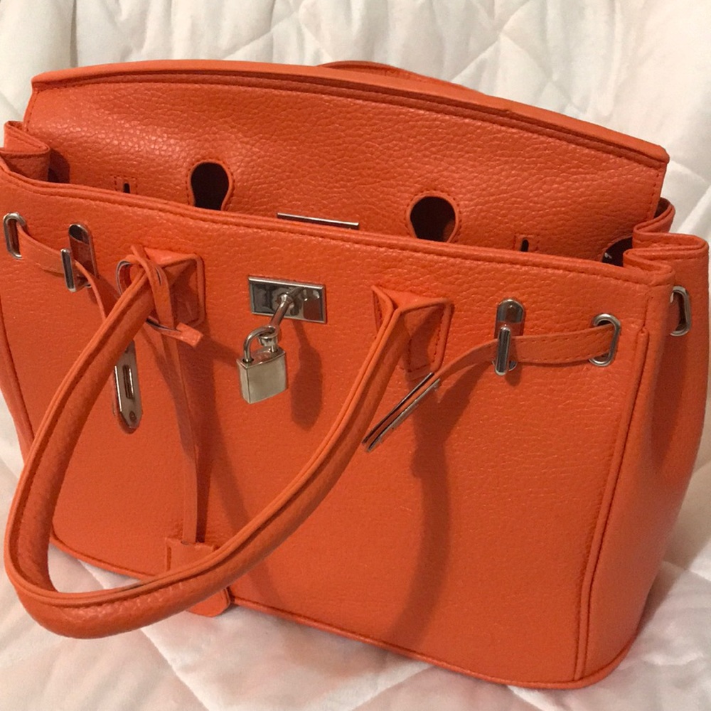 Orange Handbag.